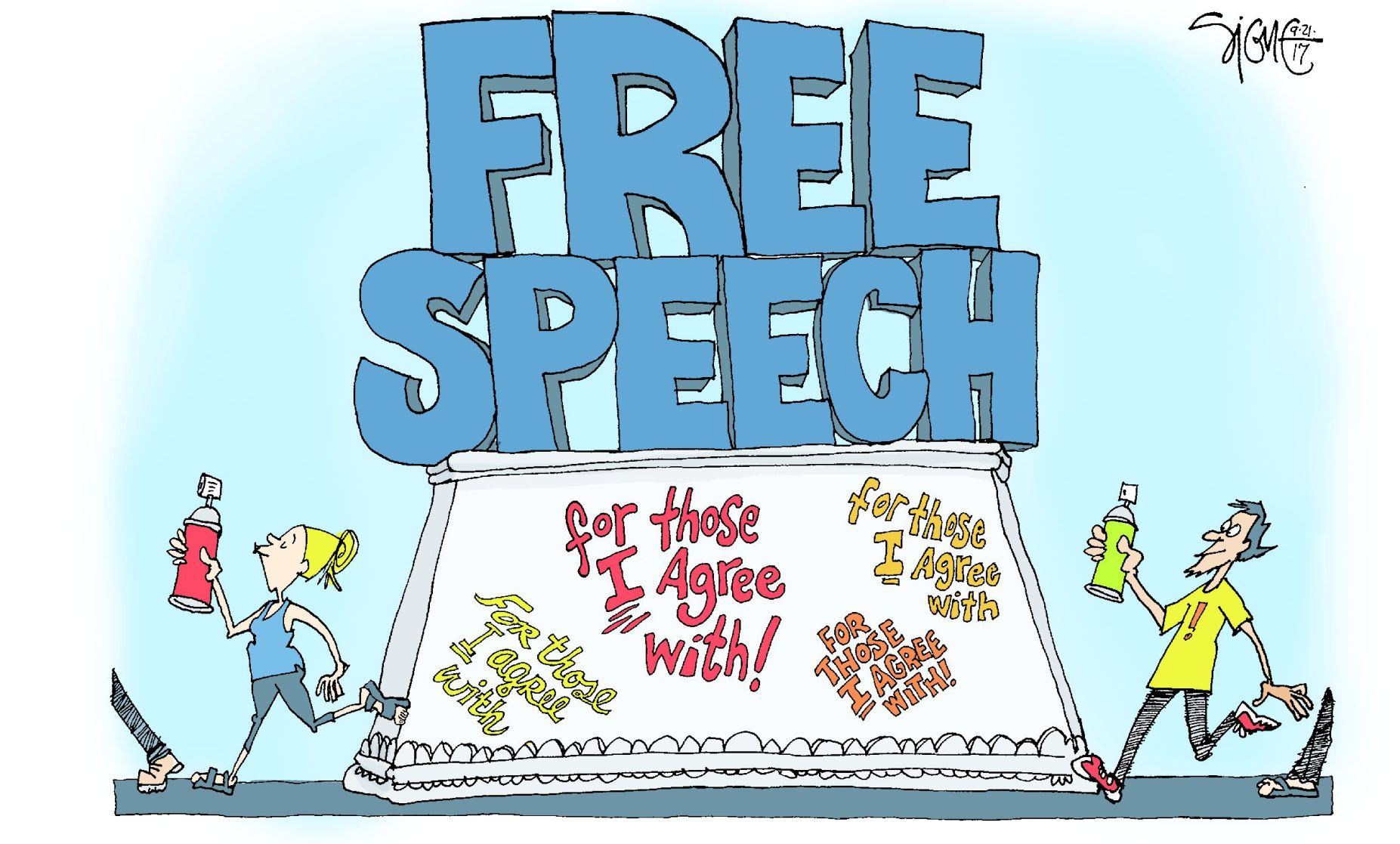 Signe Wilkinson cartoon